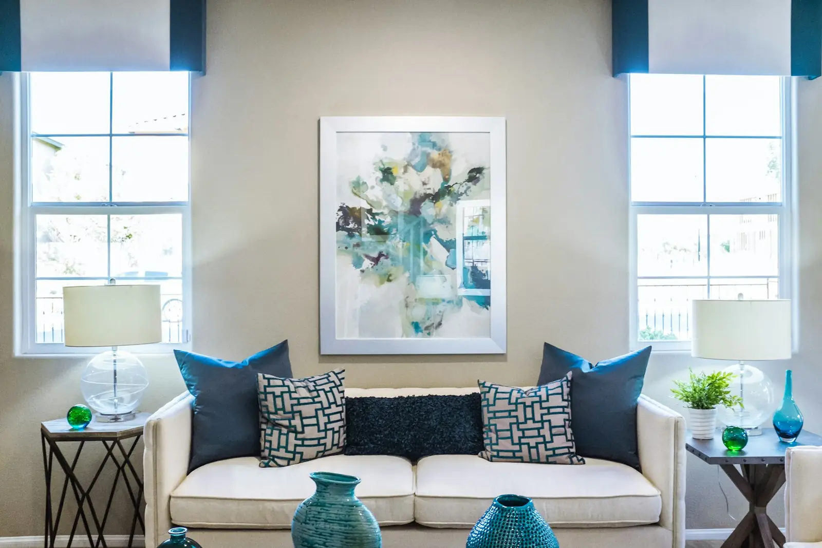 Plain painted interior wall